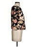 Topshop 100% Polyester Floral Black Short Sleeve T-Shirt Size 2 - photo 4