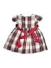 Chaps 100% Nylon Plaid Red Dress Size 2T - photo 2
