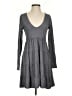 Socialite Gray Casual Dress Size XS - photo 1