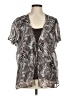 Fred David Gray Short Sleeve Blouse Size M (estimated) - photo 1