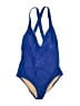 J.Crew Color Block Blue One Piece Swimsuit Size 10 - photo 1