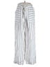 H By Halston 100% Linen Stripes White Linen Pants Size 8 - photo 1