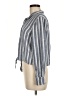 Cloth & Stone Stripes Gray Long Sleeve Blouse Size M - photo 5