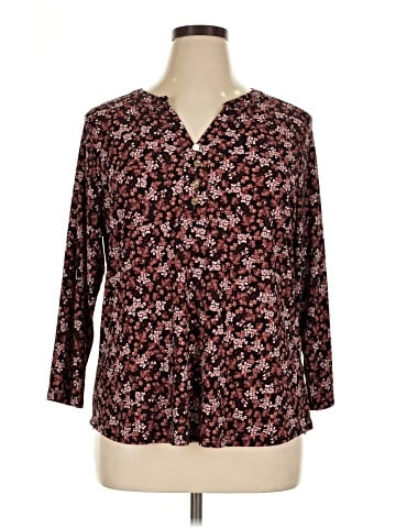 Anne Klein 3/4 Sleeve Blouse (view 1)