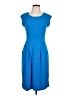 Chadwicks Solid Blue Cocktail Dress Size 10 - photo 1