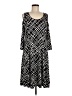 Susan Graver Argyle Black Casual Dress Size M - photo 1