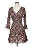Topshop Floral Black Casual Dress Size 2 - photo 1