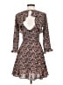 Topshop Floral Black Casual Dress Size 2 - photo 2