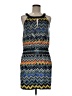 BCBGMAXAZRIA Chevron-herringbone Blue Casual Dress Size M - photo 1