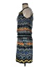 BCBGMAXAZRIA Chevron-herringbone Blue Casual Dress Size M - photo 5