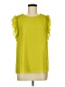 Naked Zebra 100% Polyester Green Short Sleeve Blouse Size M - photo 1