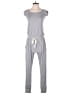 Olivaceous Solid Gray Jumpsuit Size M - photo 1