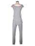 Olivaceous Solid Gray Jumpsuit Size M - photo 2