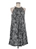 Tahari Graphic Silver Cocktail Dress Size M - photo 1