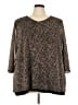 Catherines Brown 3/4 Sleeve Top Size 3X - photo 1