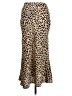 Audrey 3+1 100% Polyester Animal Print Tan Casual Skirt Size L - photo 2