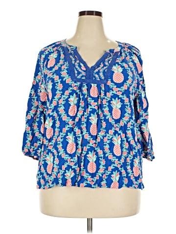 Crown & Ivy 3/4 Sleeve Blouse (view 1)
