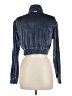 MANIERE DE VOiR Metallic Blue Track Jacket Size 8 - photo 2