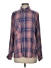 BDG Plaid Purple Long Sleeve Button-Down Shirt Size S - photo 1