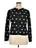 Sutton Studio 100% Cotton Polka Dots Black Cardigan Size XL - photo 1