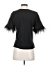 For Cynthia Black Short Sleeve Top Size S - photo 2