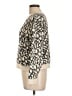 Garnet Hill 100% Organic Cotton Animal Print Tan Pullover Sweater Size L - photo 5