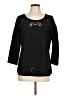 Sugarlips 100% Polyester Black 3/4 Sleeve Top Size L - photo 1