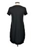Pink Rose Solid Black Casual Dress Size S - photo 2