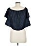 Keepsake 100% Polyester Blue Short Sleeve Blouse Size M - photo 2