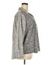 Apt. 9 100% Polyester Chevron-herringbone Silver Long Sleeve Blouse Size 2X - photo 4
