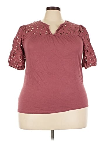 Ann Taylor Factory Short Sleeve T-Shirt (view 1)