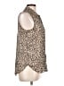 PREMISE 100% Polyester Animal Print Tan Sleeveless Blouse Size L - photo 4