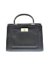 Coach 100% Leather Gray Black Leather Satchel One size - photo 1