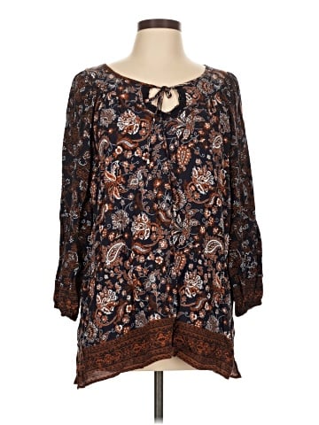 Susan Graver 3/4 Sleeve Blouse (view 1)