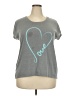 Cato Hearts Gray Short Sleeve T-Shirt Size 18 - photo 1