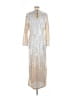 Alexia Admor 100% Polyester Metallic Silver Cocktail Dress Size M - photo 2