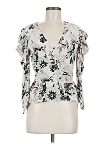 Diane von Furstenberg Short Sleeve Silk Top (view 1)