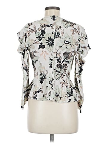 Diane von Furstenberg Short Sleeve Silk Top (view 2)