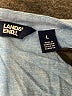 Lands' End Blue 3/4 Sleeve Blouse Size L - photo 7