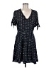 19 Cooper 100% Polyester Polka Dots Blue Casual Dress Size M - photo 1