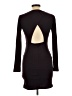 Forever 21 Solid Black Casual Dress Size L - photo 2