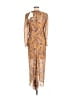 Veronica Beard 100% Silk Paisley Gold Casual Dress Size 6 - photo 2