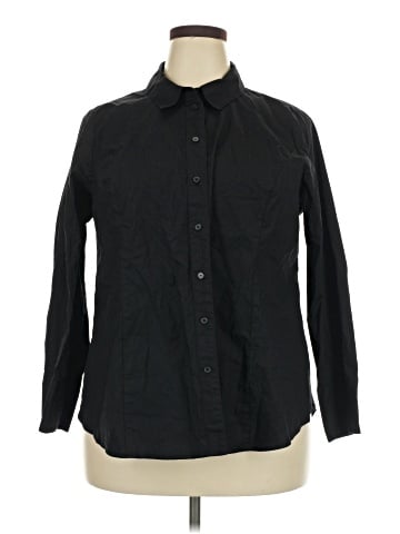 Lane Bryant Long Sleeve Button-Down Shirt (view 1)