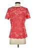 Signature Studio Red Pink Short Sleeve Top Size S - photo 2