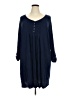 Kim Rogers Blue 3/4 Sleeve Henley Size 4X - photo 1