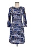 BCBGMAXAZRIA Print Blue Casual Dress Size M - photo 1