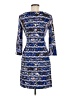BCBGMAXAZRIA Print Blue Casual Dress Size M - photo 2