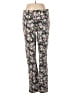 Margaret M Floral Black Blue Casual Pants Size M - photo 1