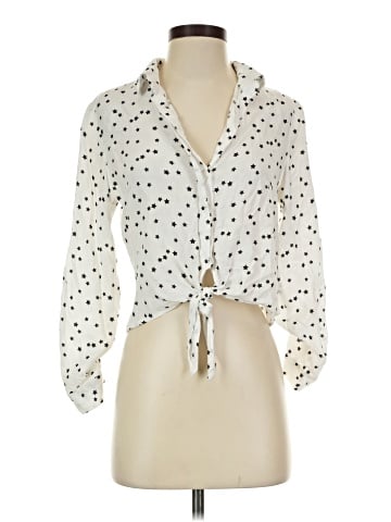 Aqua 3/4 Sleeve Blouse (view 1)