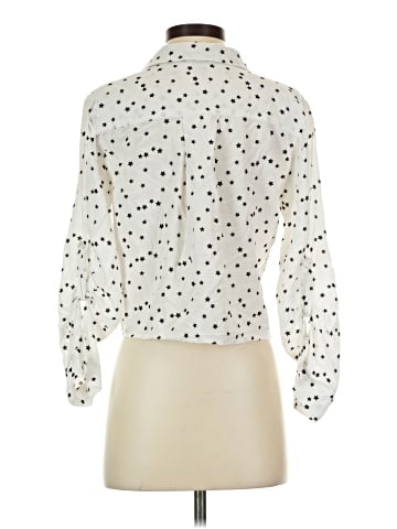 Aqua 3/4 Sleeve Blouse (view 2)